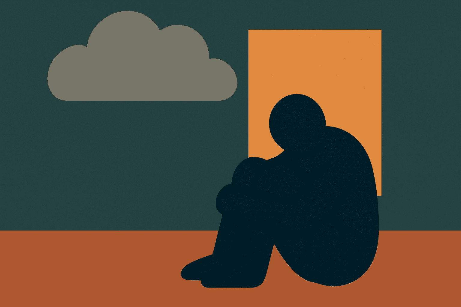 중간 정도의 우울 신호 (주의 필요)